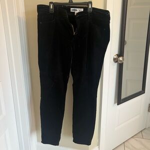 Old Navy Women's skinny Black velvet pants